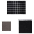 Set 12 Strofinacci in Cotone Nero - Panni Cucina e Asciugamani