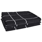 Set 12 Strofinacci in Cotone Nero - Panni Cucina e Asciugamani
