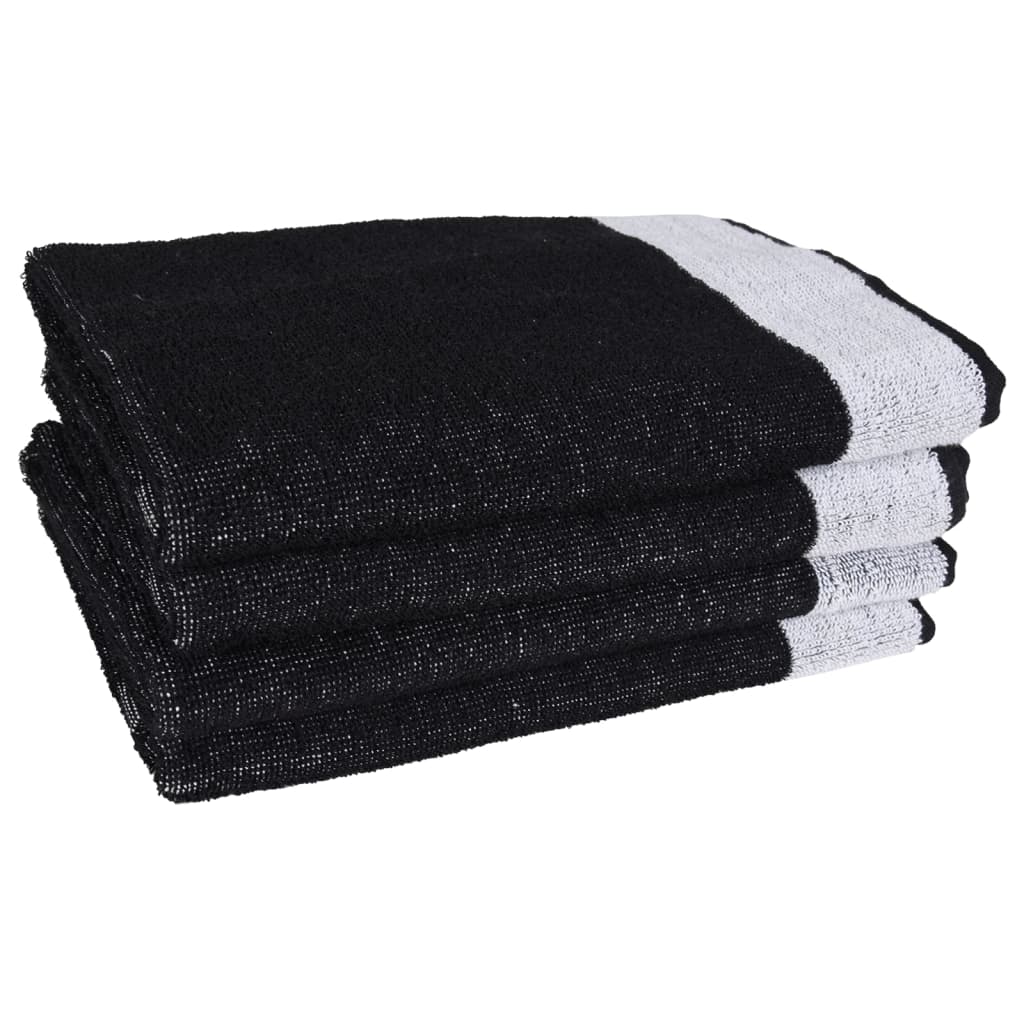 Set 12 Strofinacci in Cotone Nero - Panni Cucina e Asciugamani