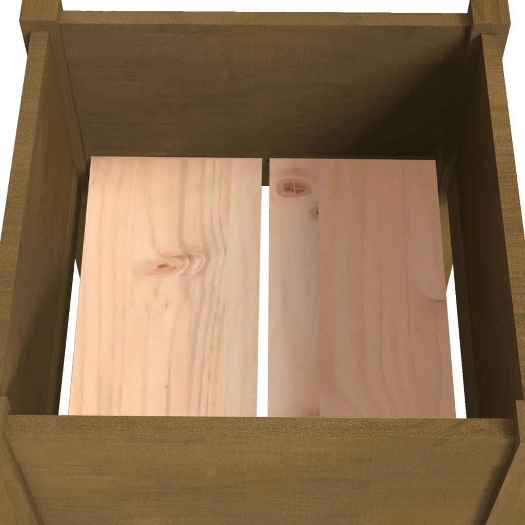 Fioriere 2 pz Ambra 50x50x70 cm in Legno Massello di Pino