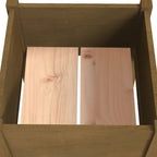 Fioriere 2 pz Ambra 50x50x70 cm in Legno Massello di Pino