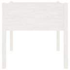 Fioriere da Giardino 2 pz Bianche 70x70x70 cm in Legno di Pino