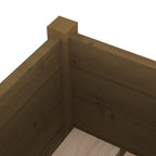 Fioriere 2 pz Ambra 70x70x70 cm in Legno Massello di Pino