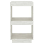 Libreria Bianca 40x35x71 cm in Legno Massello di Pino