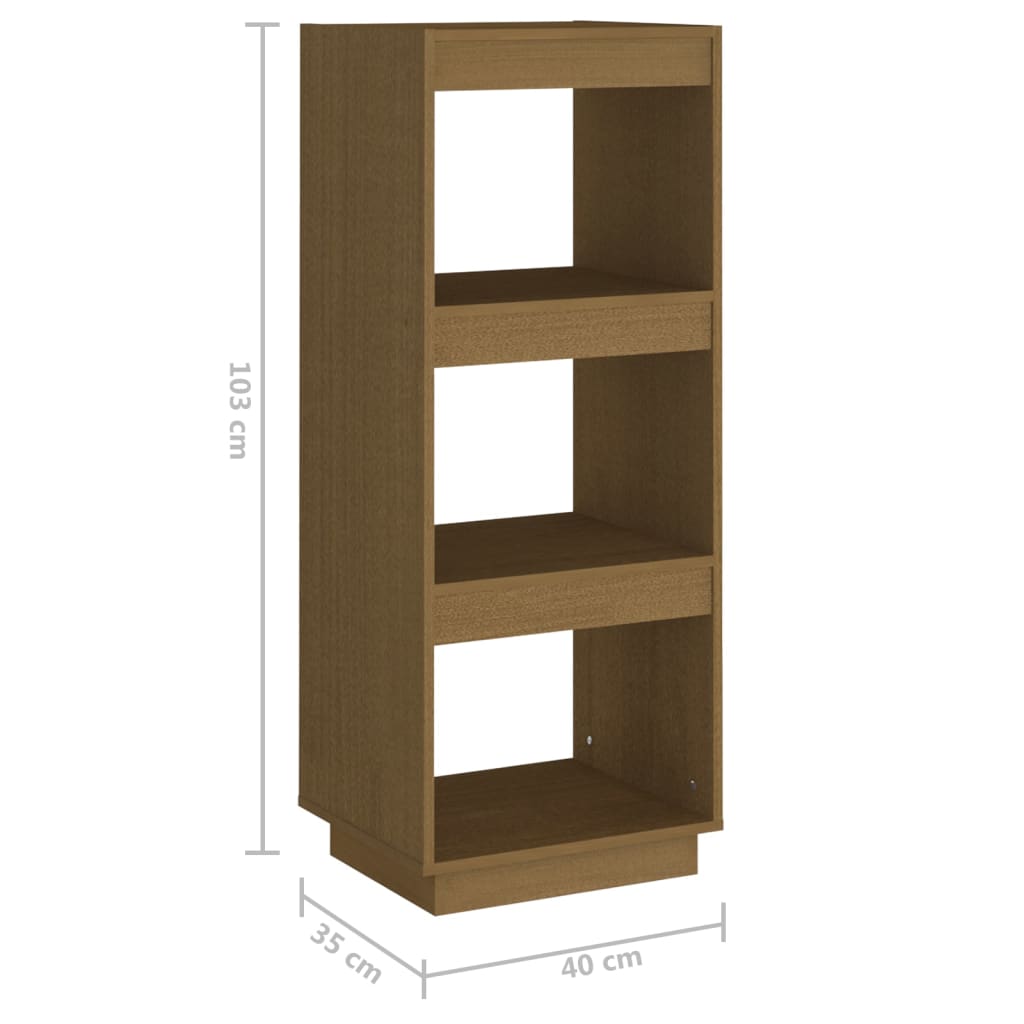 Libreria/Divisorio Ambra in Legno Massello di Pino