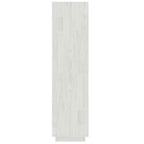 Libreria/Divisorio Bianco 40x35x135cm in Legno Massello di Pino