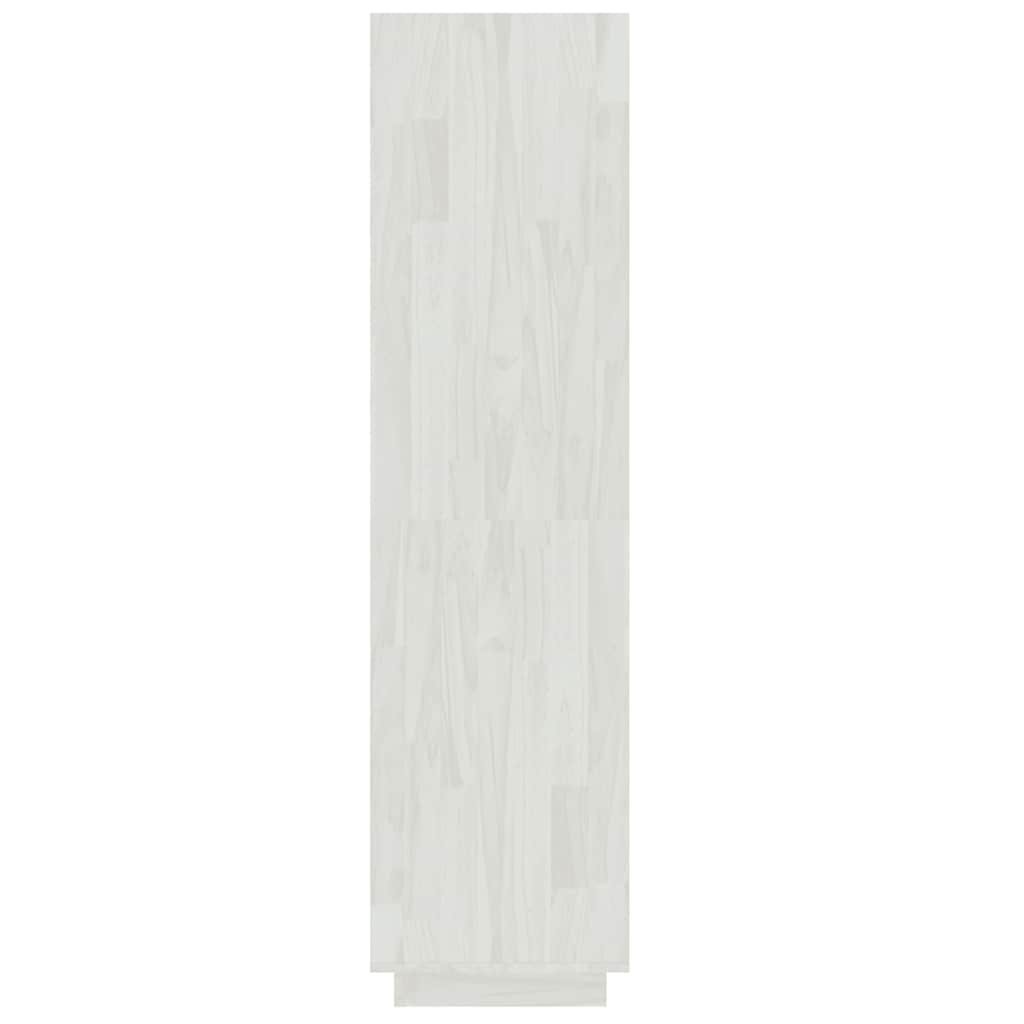 Libreria/Divisorio Bianco 40x35x135cm in Legno Massello di Pino