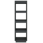 Libreria/Divisorio Grigio 40x35x135 cm in Massello di Pino
