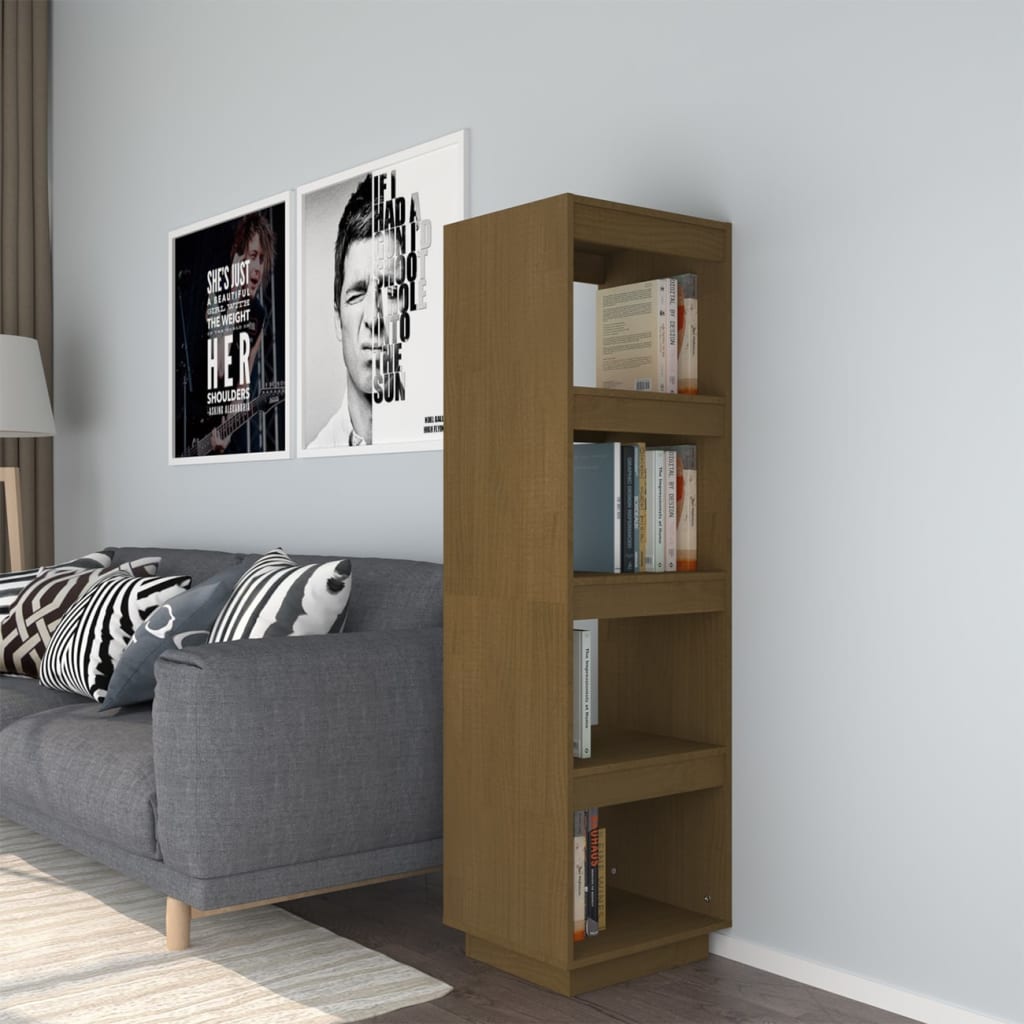 Libreria/Divisorio Ambra 40x35x135 cm in Legno Massello di Pino
