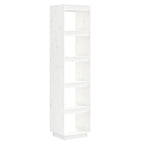 Libreria/Divisorio Bianco 40x35x167cm in Legno Massello di Pino