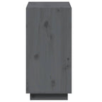 Libreria Grigia 60x35x71 cm in Legno Massello di Pino