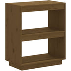 Libreria Marrone Ambra 60x35x71 cm in Legno Massello di Pino