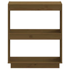 Libreria Marrone Ambra 60x35x71 cm in Legno Massello di Pino