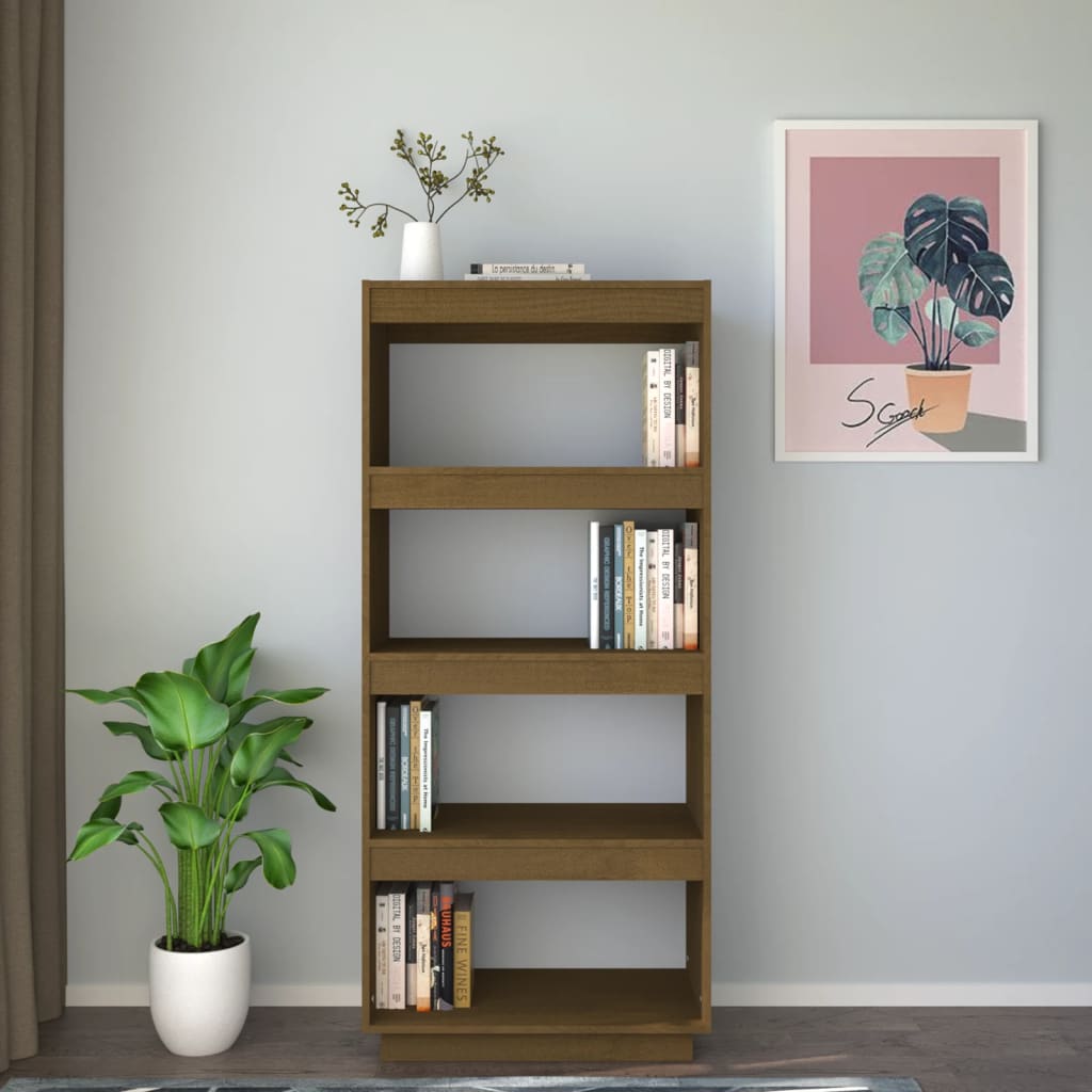 Libreria/Divisorio Ambra 60x35x135 cm in Massello di Pino