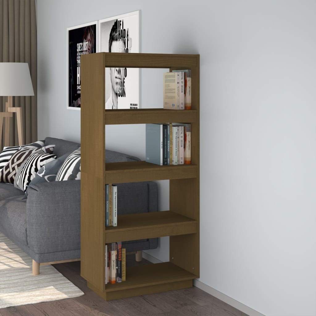 Libreria/Divisorio Ambra 60x35x135 cm in Massello di Pino