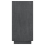 Libreria Grigia 80x35x71 cm in Legno Massello di Pino