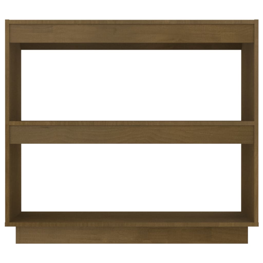 Libreria Marrone ambra 80x35x71 cm in Legno Massello di Pino