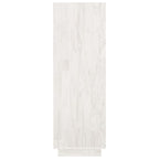Libreria/Divisorio Bianco 80x35x103 cm Legno Massello di Pino