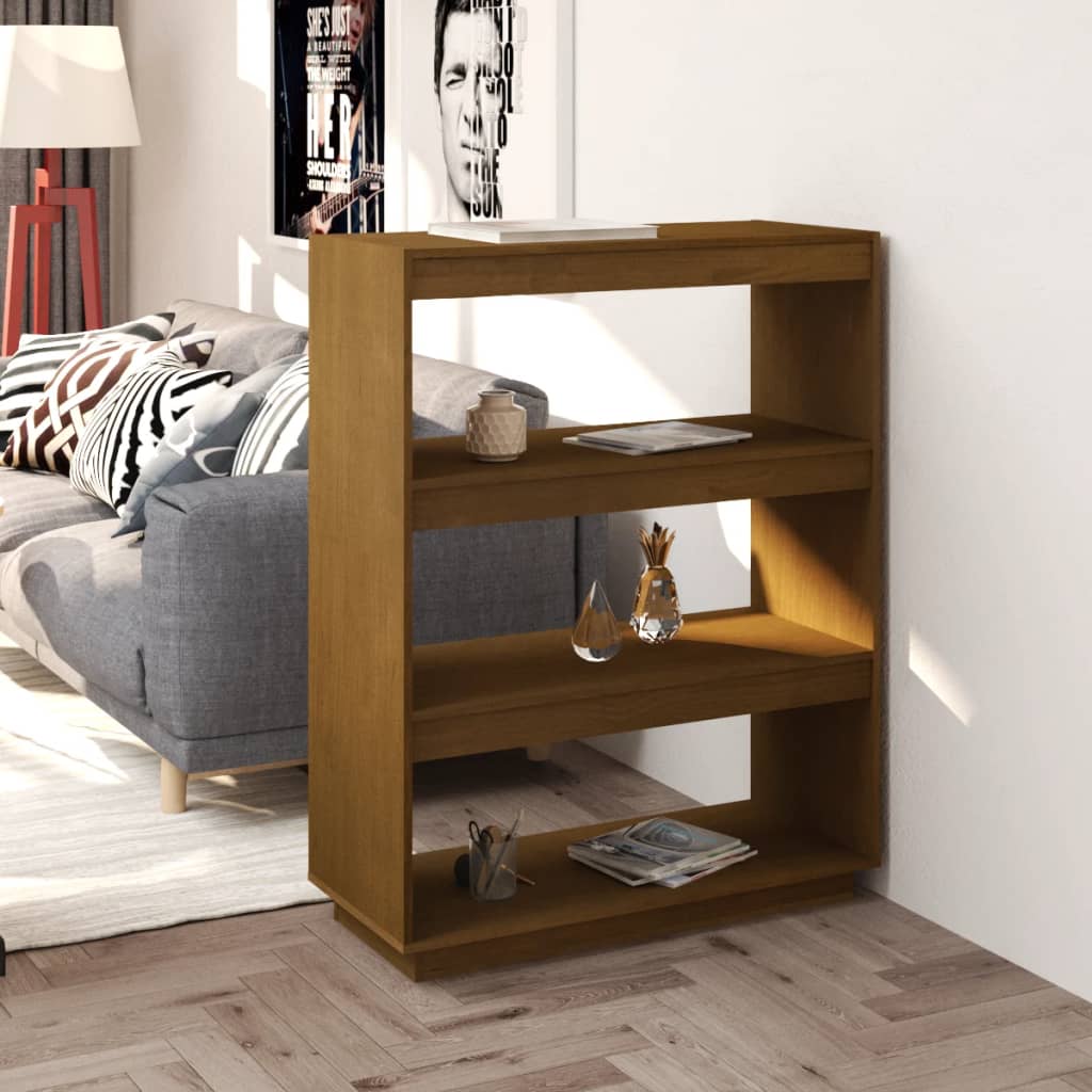 Libreria/Divisorio Ambra 80x35x103 cm in Massello di Pino