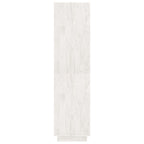 Libreria/Divisorio Bianco 80x35x135 cm Legno Massello di Pino