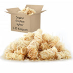 Accendifuoco BIO Naturale 10 kg - 750 Rotoli in Fibra di Legno