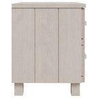 Comodini HAMAR 2 pz Bianchi 40x35x44,5 cm in Legno di Pino