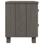 Comodini HAMAR 2 pz Grigio Chiaro 40x35x44,5 cm Legno di Pino