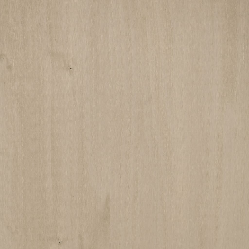 Comodini HAMAR 2 pz ambra 40x35x62 cm Legno Massello di Pino