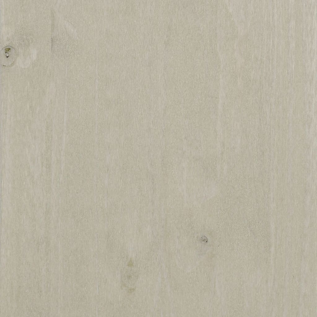 Comodini HAMAR 2 pz Bianchi 40x35x62 cm in Legno di Pino