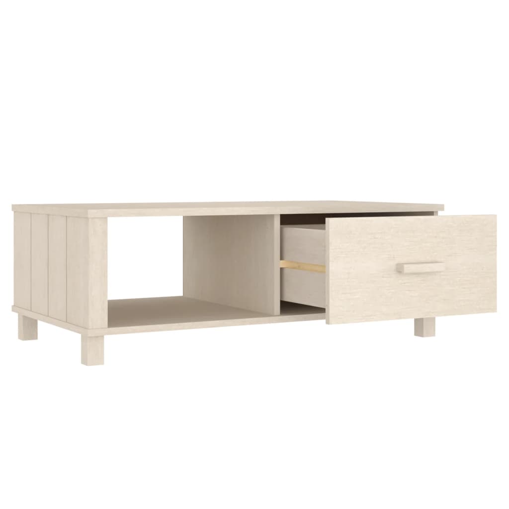 Tavolino HAMAR ambra 100x55x35 cm in Legno Massello di Pino