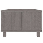 Tavolino HAMAR Grigio Chiaro 100x55x35cm Legno Massello di Pino