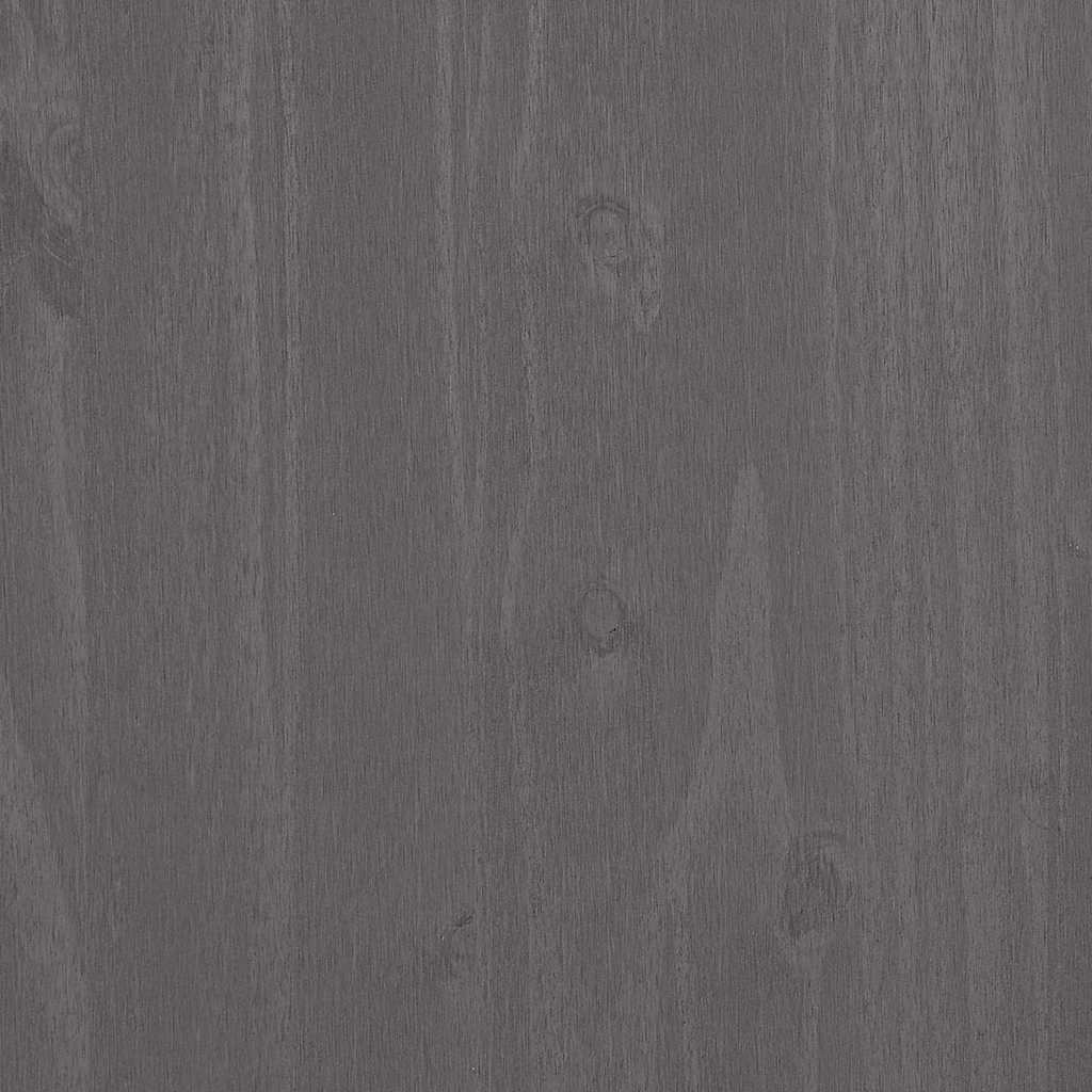 Tavolino HAMAR Grigio Chiaro 100x55x35cm Legno Massello di Pino