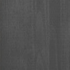 Scrivania HAMAR Grigio Scuro 110x40x75 cm in Legno di Pino