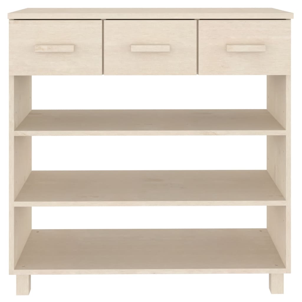 Consolle HAMAR ambra 90x35x90 cm in Legno Massello di Pino