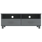 Mobile TV HAMAR Grigio Scuro 106x40x40 cm in Legno di Pino