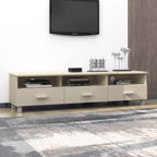 Mobile TV HAMAR ambra 158x40x40 cm in Legno Massello di Pino