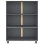 Libreria HAMAR Grigio Scuro 85x35x112 cm Legno Massello di Pino