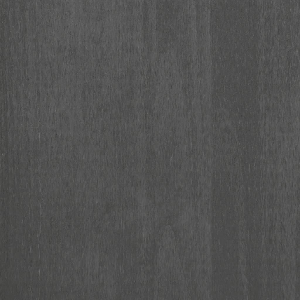 Libreria HAMAR Grigio Scuro 85x35x112 cm Legno Massello di Pino