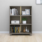 Libreria HAMAR Grigio Chiaro 85x35x112cm Legno Massello di Pino