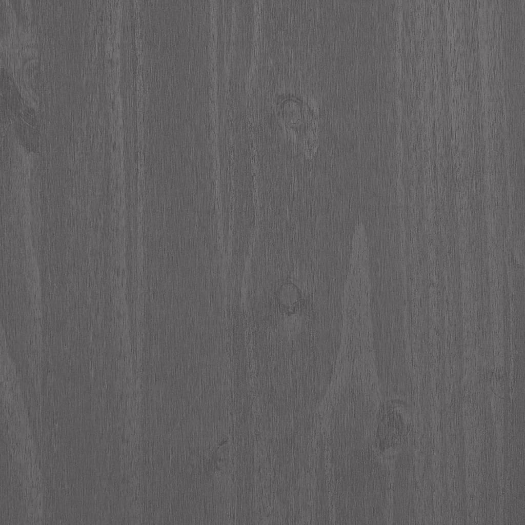 Libreria HAMAR Grigio Chiaro 85x35x112cm Legno Massello di Pino