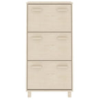 Scarpiera HAMAR ambra 59,5x35x117 cm in Legno Massello di Pino