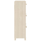 Scarpiera HAMAR ambra 59,5x35x117 cm in Legno Massello di Pino