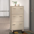 Scarpiera HAMAR ambra 59,5x35x117 cm in Legno Massello di Pino