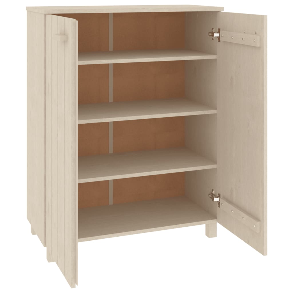 Scarpiera HAMAR ambra 85x40x108 cm in Legno Massello di Pino