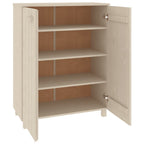 Scarpiera HAMAR ambra 85x40x108 cm in Legno Massello di Pino