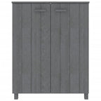 Scarpiera HAMAR Grigio Scuro 85x40x108 cm in Legno di Pino