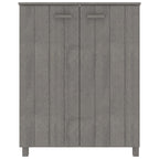 Scarpiera HAMAR Grigio Chiaro 85x40x108 cm in Legno di Pino