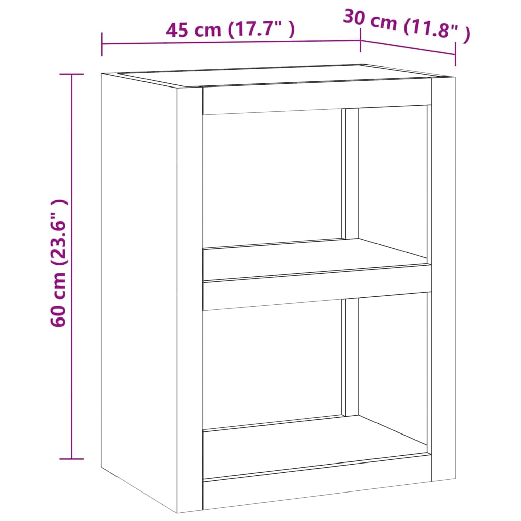 Tavolino 45x30x60 cm in Legno Massello di Teak