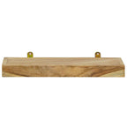 Mensole da Parete 2 pz 40x15x4 cm in Legno Massello di Teak