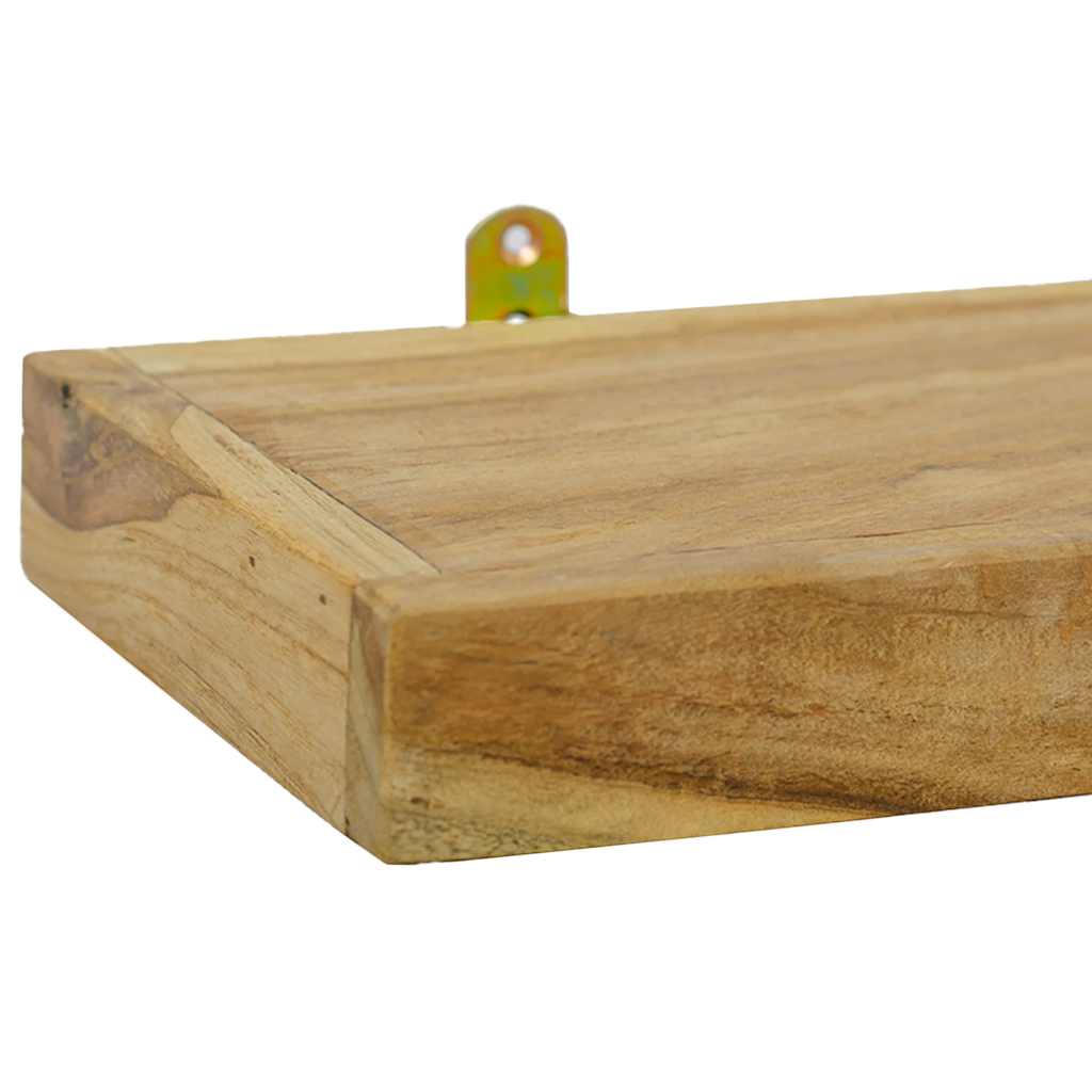 Mensole da Parete 2 pz 40x15x4 cm in Legno Massello di Teak